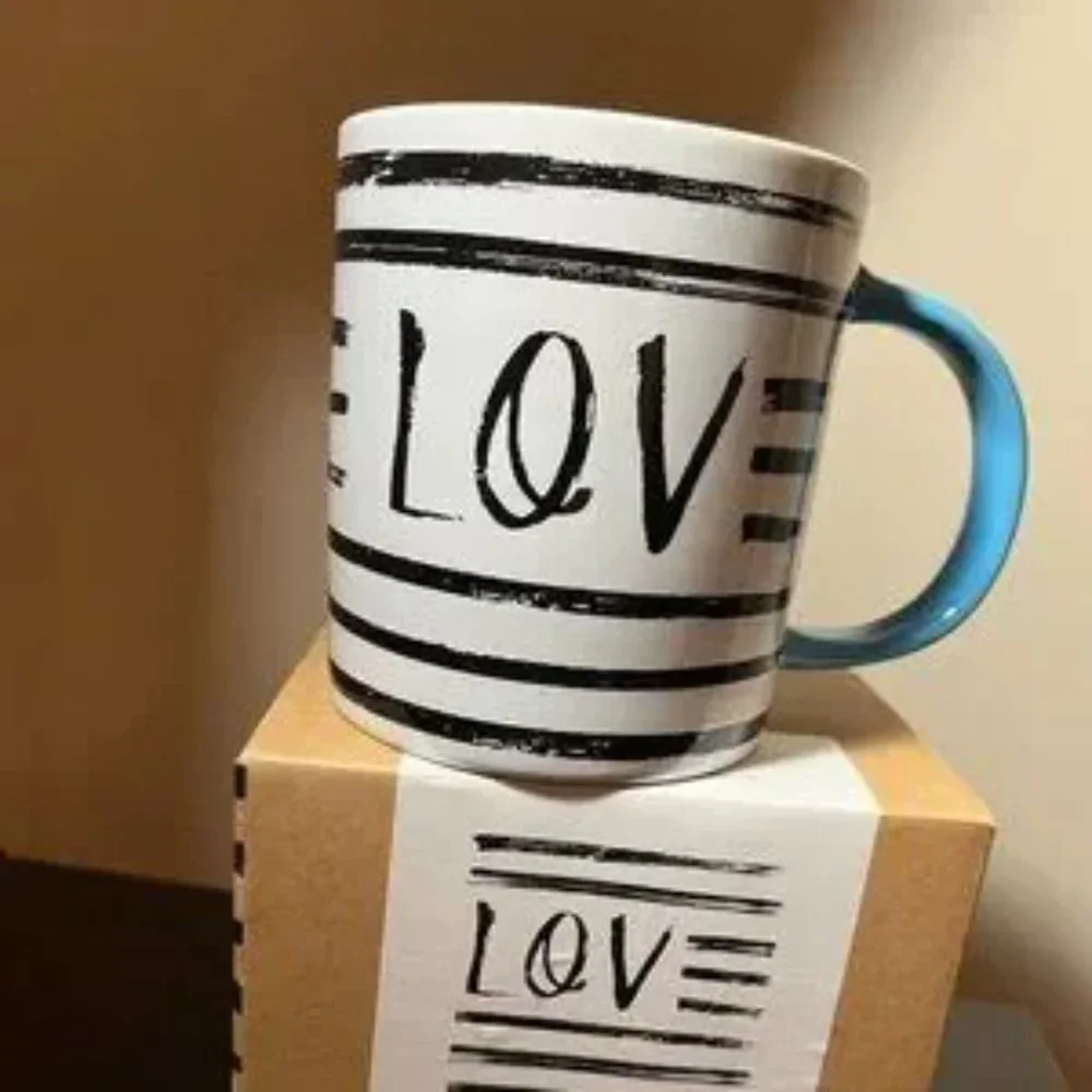 Love Mug by Wit & Whim Large Ceramic with‎ Box (New)